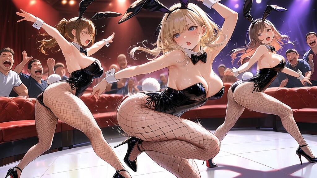 バニーガールのダンスショー