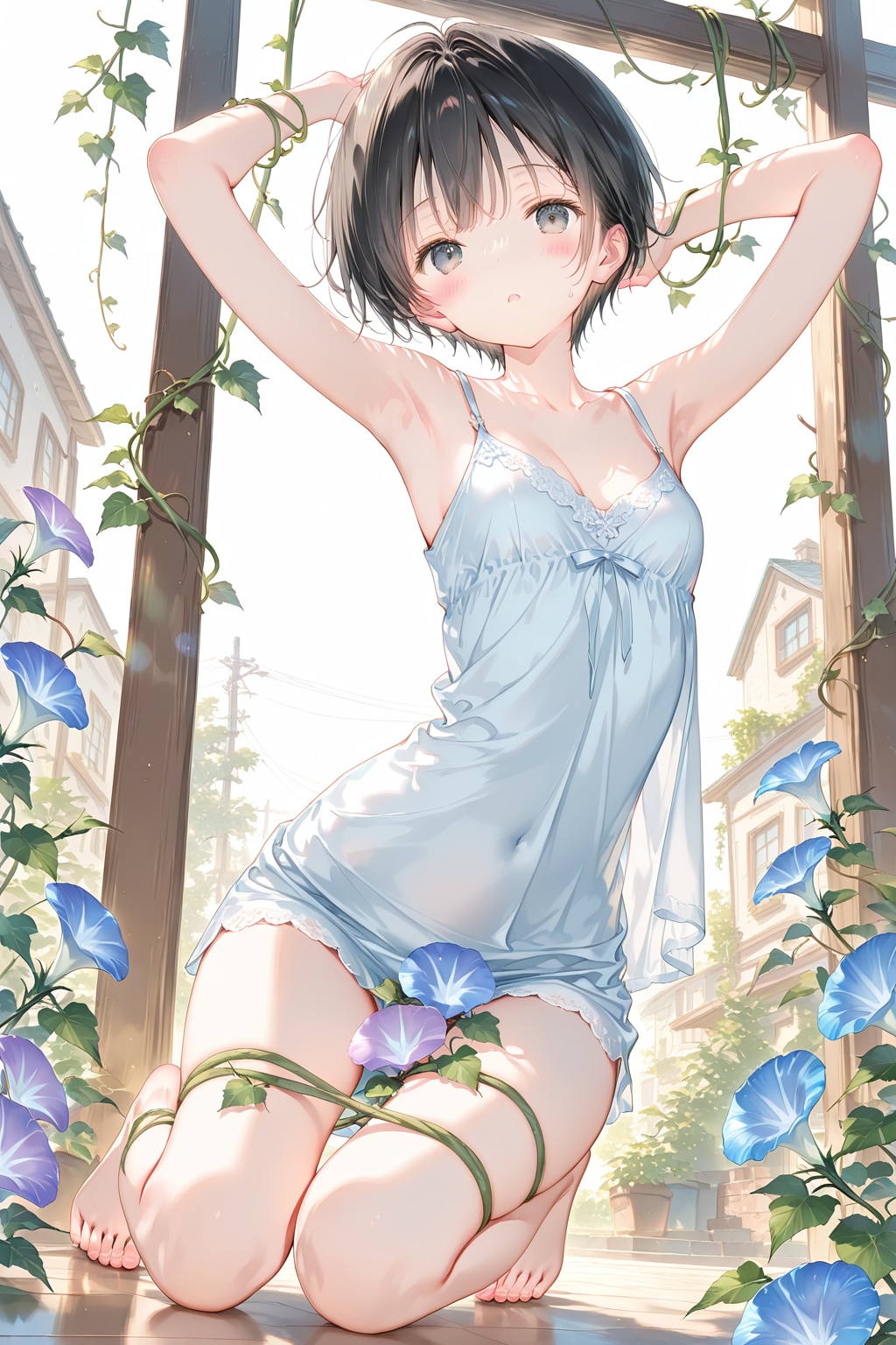朝顔と少女(QILIN)