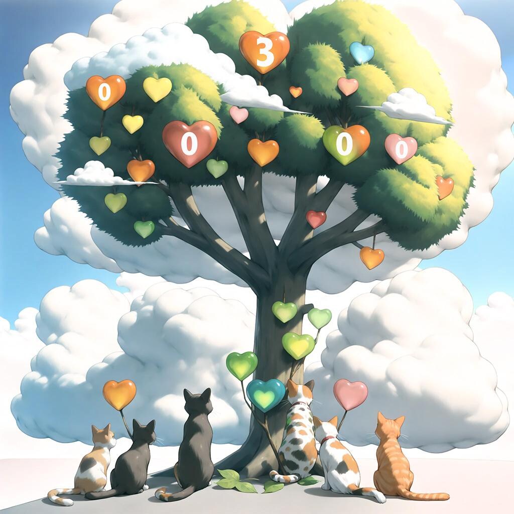 30000💖ニャ！アリガトにゃ！