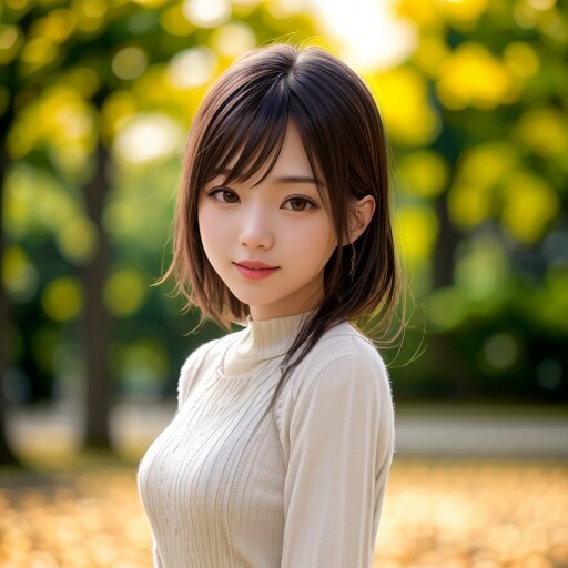 ニット女子ポートレート