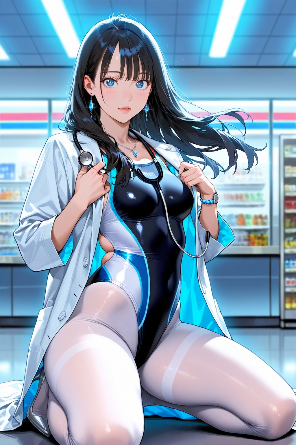白衣競泳水着
