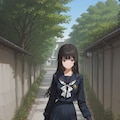 (色対策で上着、スカートそれぞれに色指定をした)セーラー服の　に追加しわすれていた画 2枚目