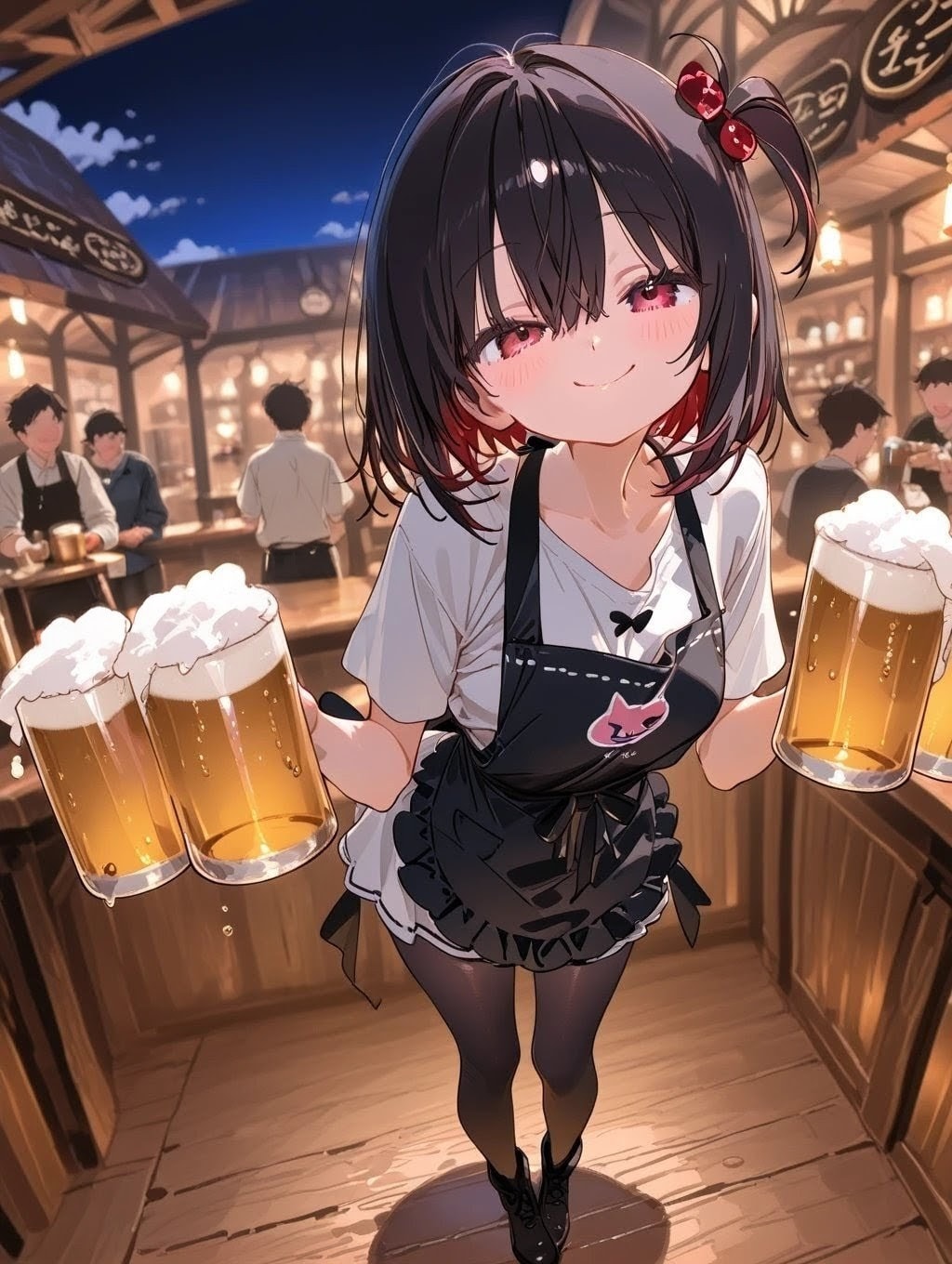 「おにーさん、ビールはいかが？♡」