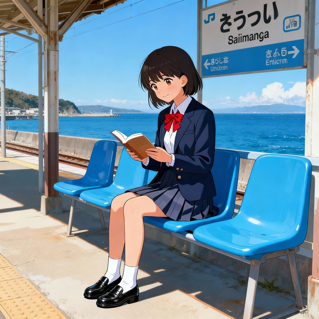 海が見える駅