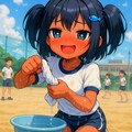 体育で汗だくなこなつちゃん 5枚目