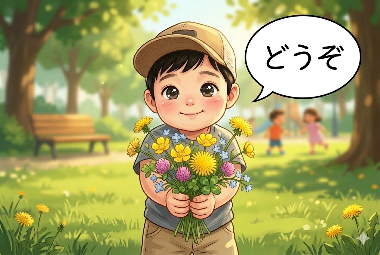 実話　男の子「どうぞ」