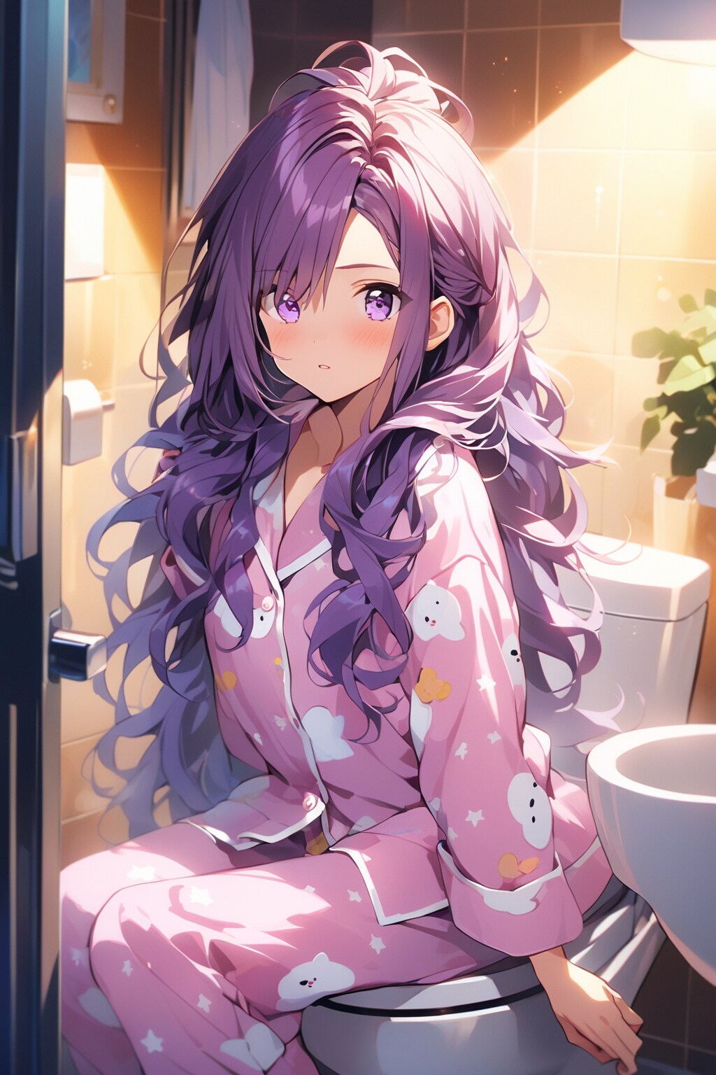 トイレのモデルさん