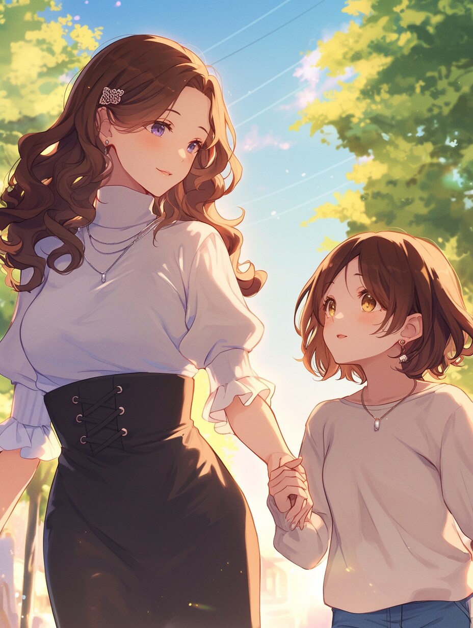 母と娘435 | の人気AIイラスト・グラビア