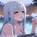 風呂上がりの一杯も良いけど月見酒もいいねぇ。ちょっと早いけど 8枚目