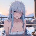 風呂上がりの一杯も良いけど月見酒もいいねぇ。ちょっと早いけど 3枚目