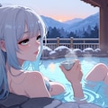風呂上がりの一杯も良いけど月見酒もいいねぇ。ちょっと早いけど 11枚目