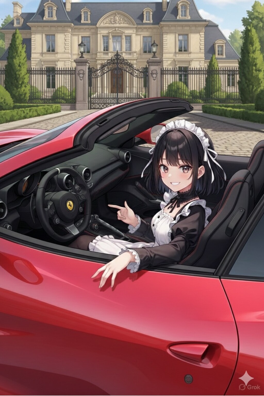 あらご主人様、運転したいんですか？