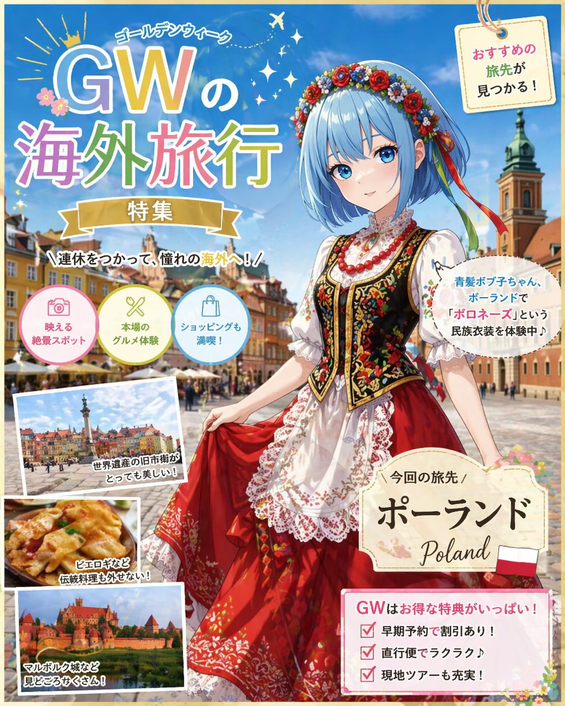 GW海外旅行特集 | の人気AIイラスト・グラビア