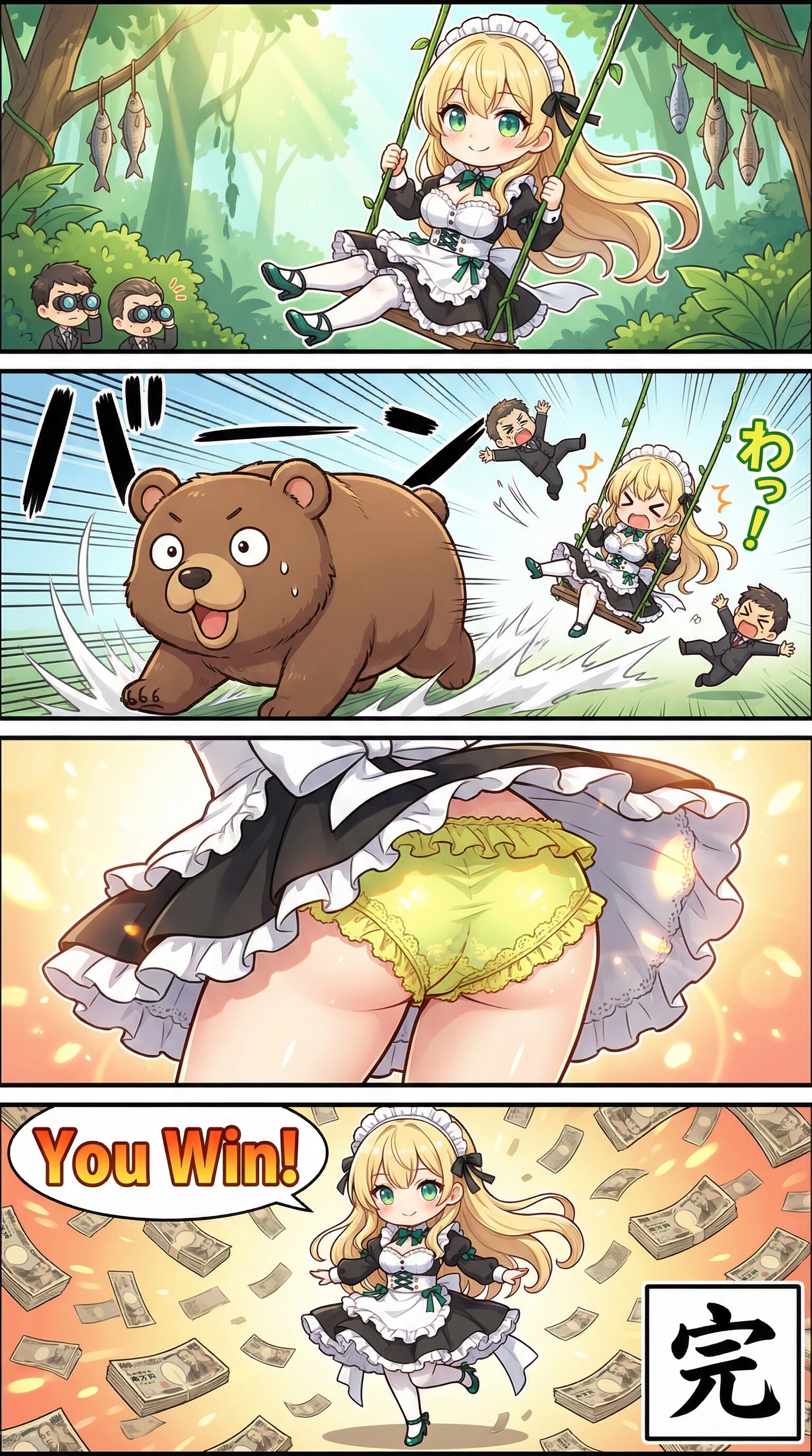 密林の奥で見つけたメイドさんは・・・