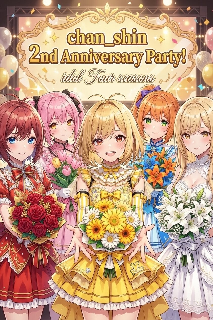 【chan shin2周年記念】みんなでパーティー