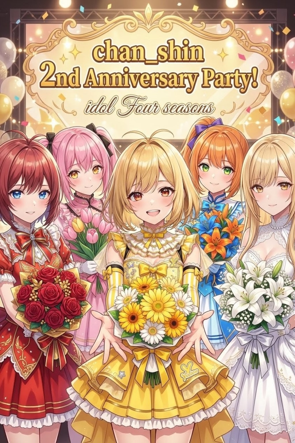 【chan shin2周年記念】みんなでパーティー