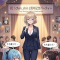 【chan shin2周年記念】みんなでパーティー 2枚目