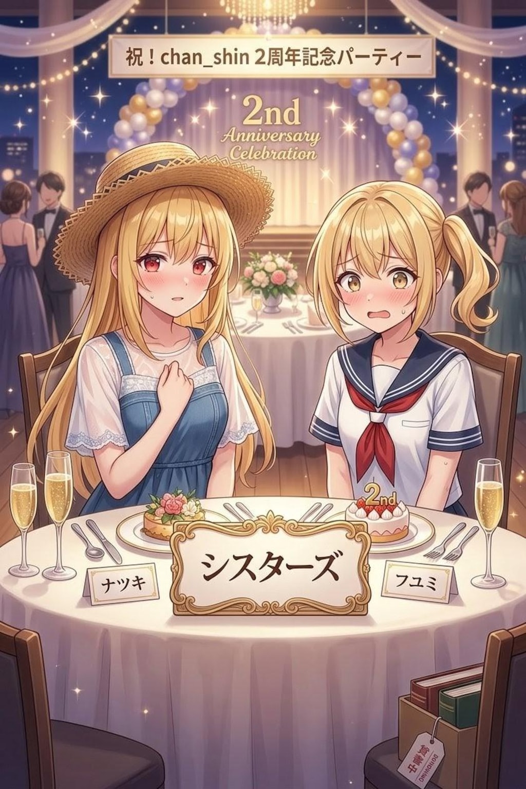 【chan shin2周年記念】みんなでパーティー