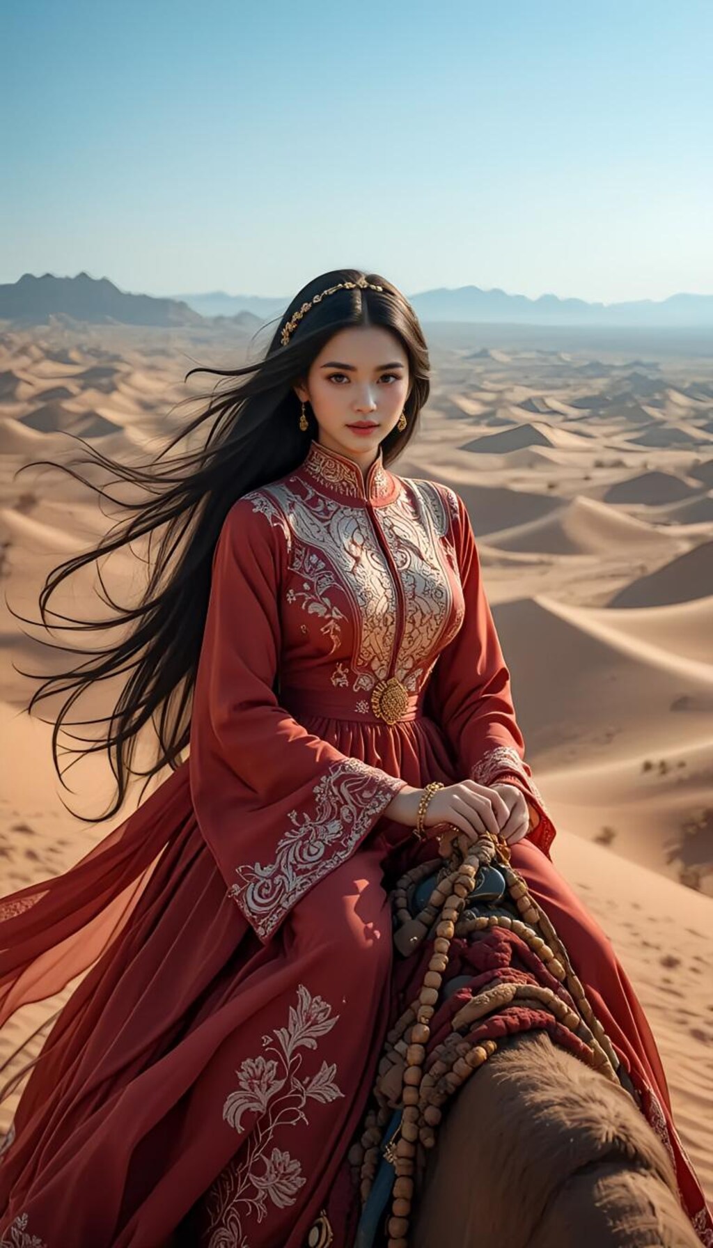 シルクロード　ラクダと君