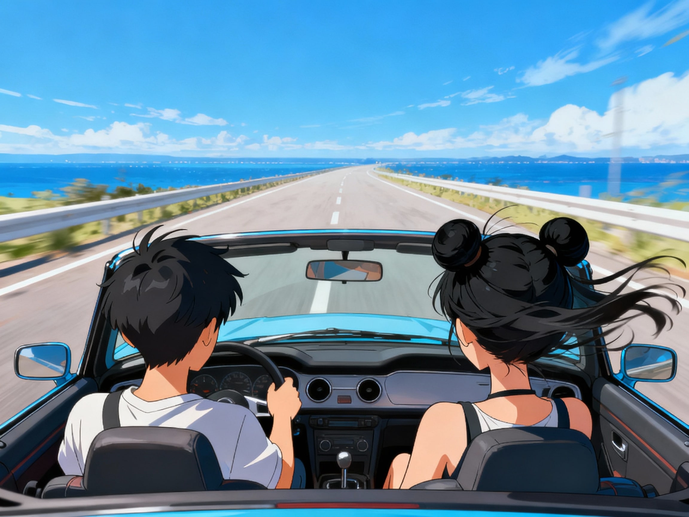 逃避行８：「次はどの大陸❓」「まずは船に乗らなきゃなぁ……。」「早く行ってよね。」 | の人気AIイラスト・グラビア