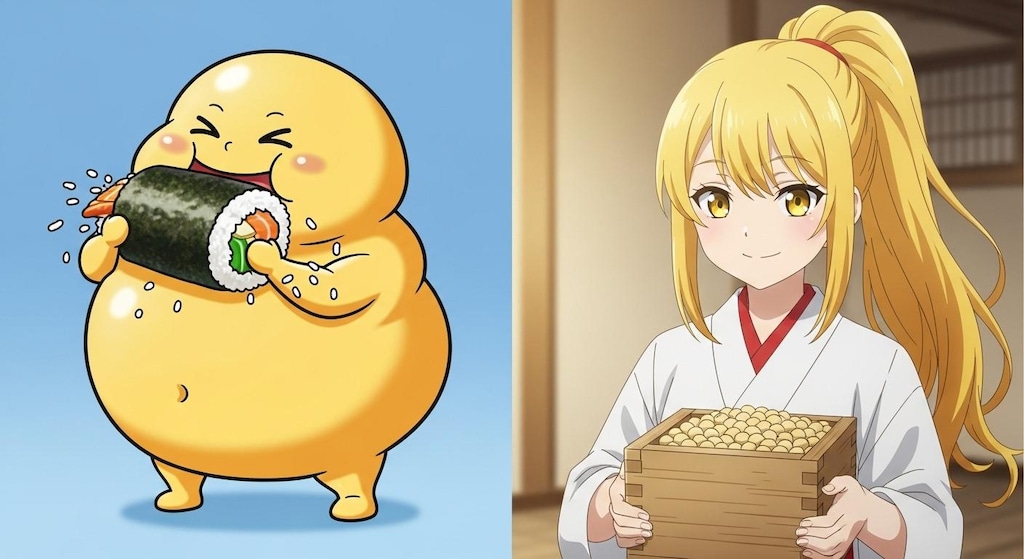 黄ぽにちゃんの節分