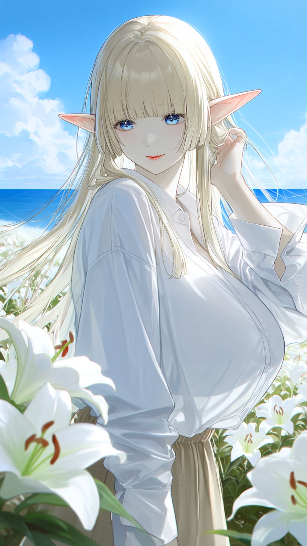 海の見えるゆり畑（LILY他）