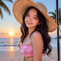 夕暮れのビーチ 6枚目