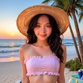 夕暮れのビーチ 2枚目