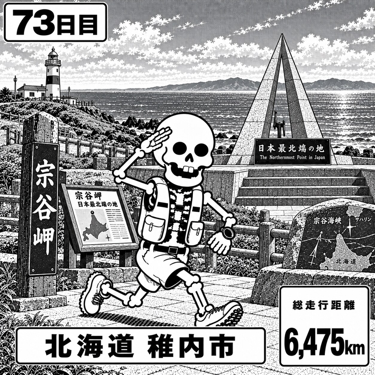 北海道稚内市に到着 | の人気AIイラスト・グラビア