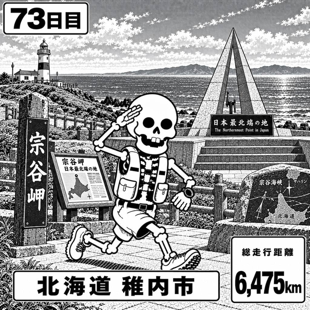 北海道稚内市に到着