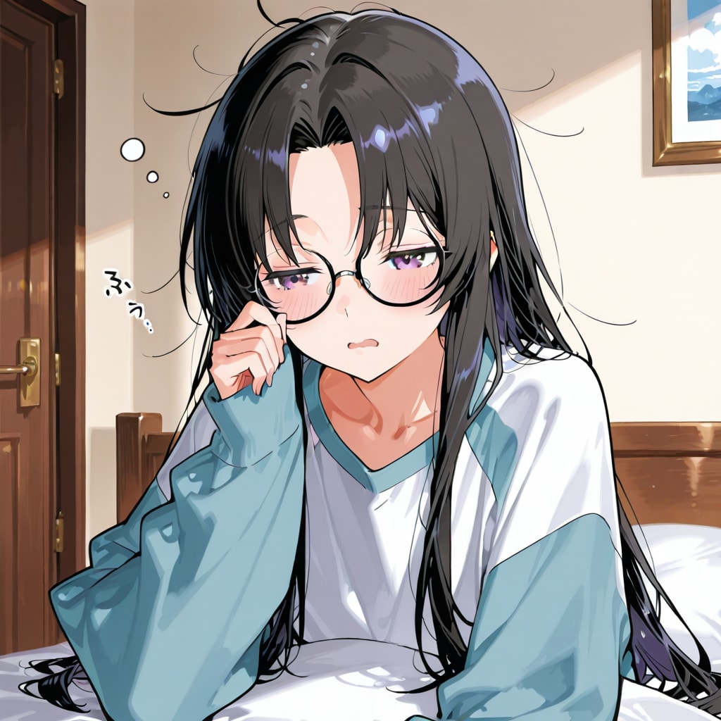 寝起き楓ちゃん
