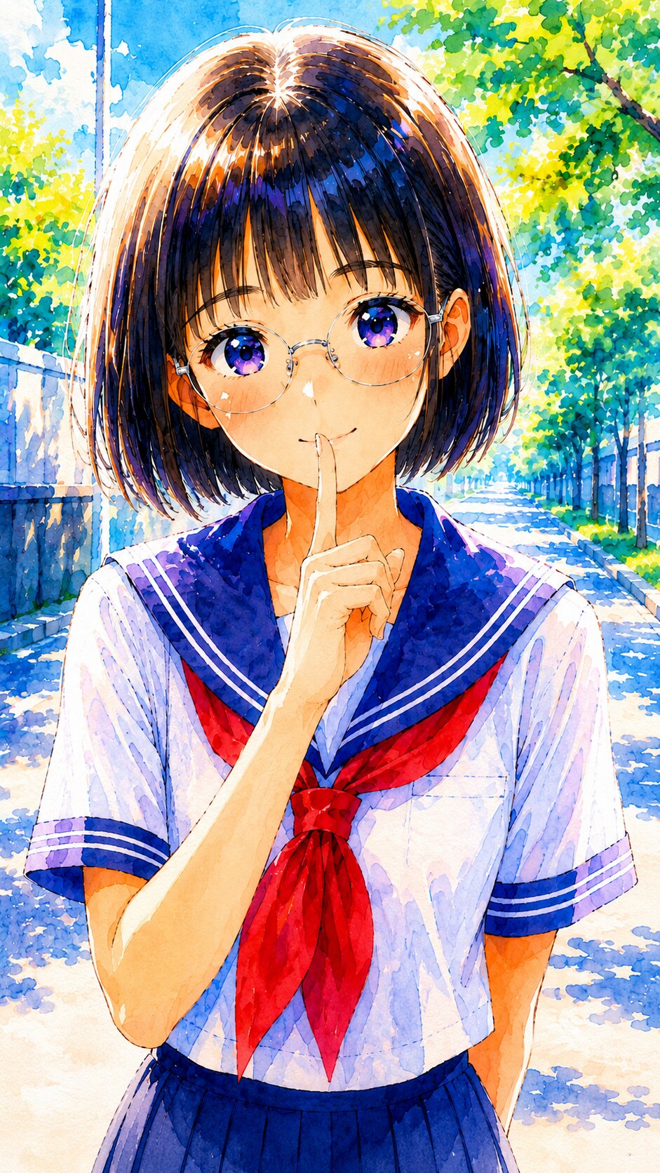 2人だけの秘密だよ😉 | の人気AIイラスト・グラビア