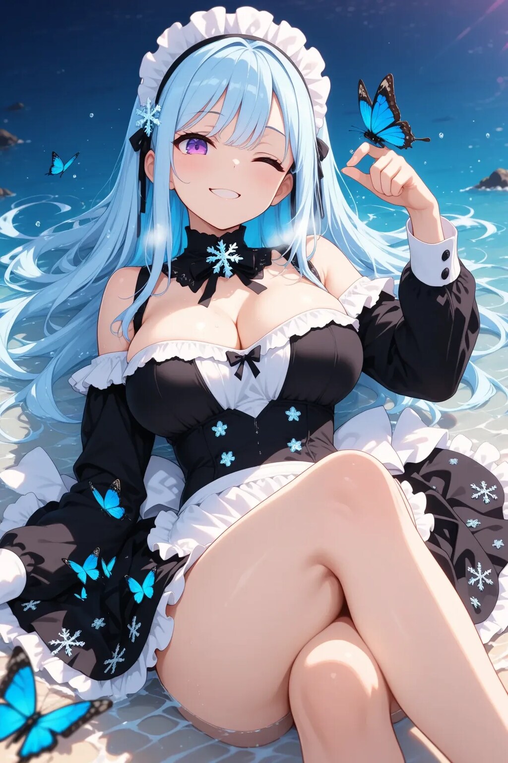 濡れちゃいますね♡