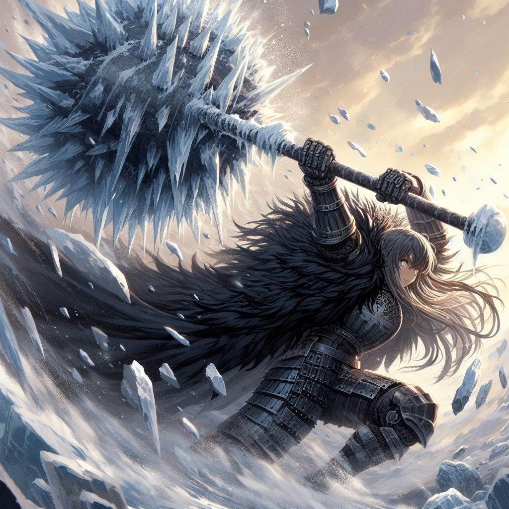戦闘中のブロンドの女騎士さん１５８