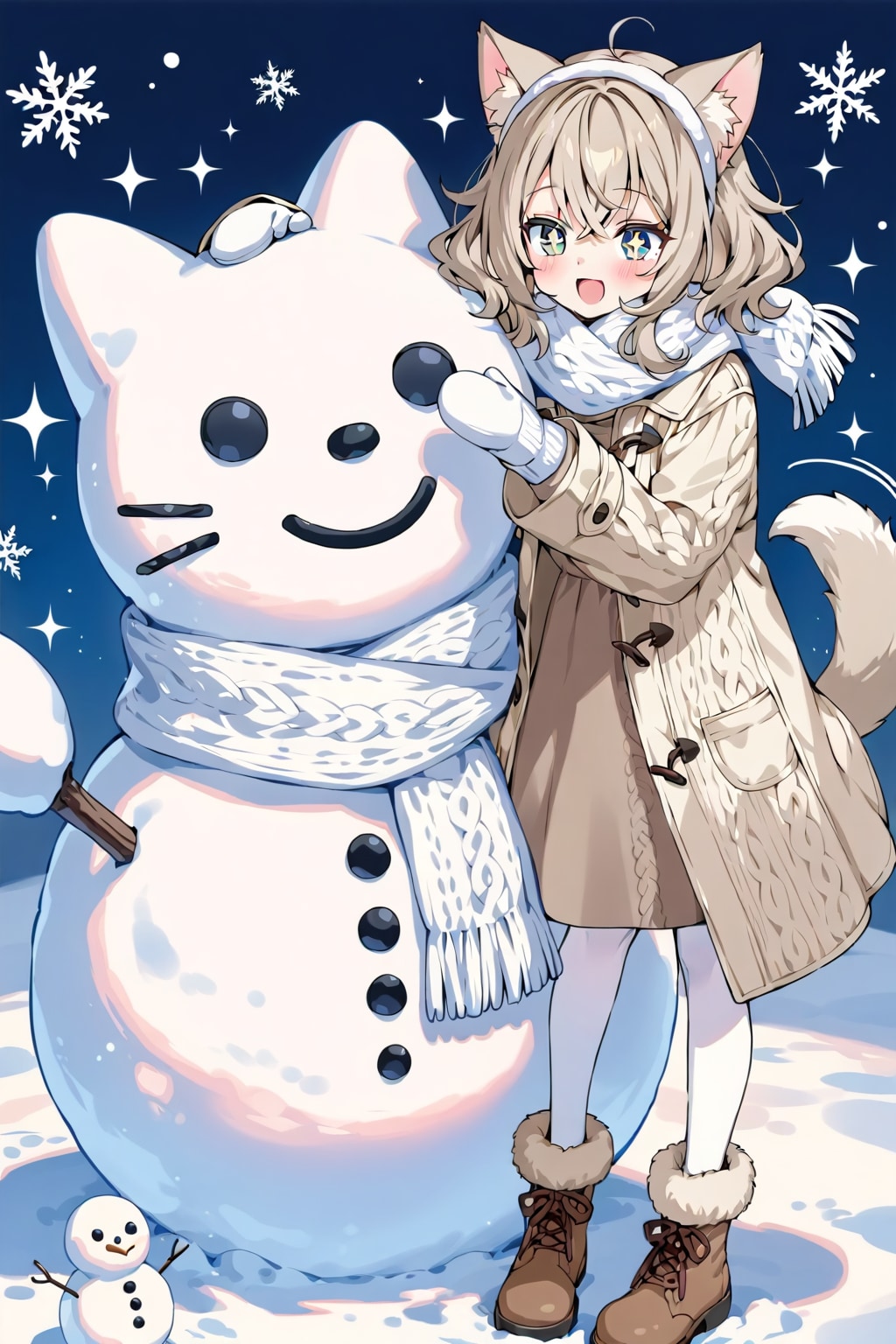 リズと雪だるま