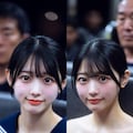 電車内JK脱衣比較 12枚目