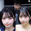 電車内JK脱衣比較 8枚目