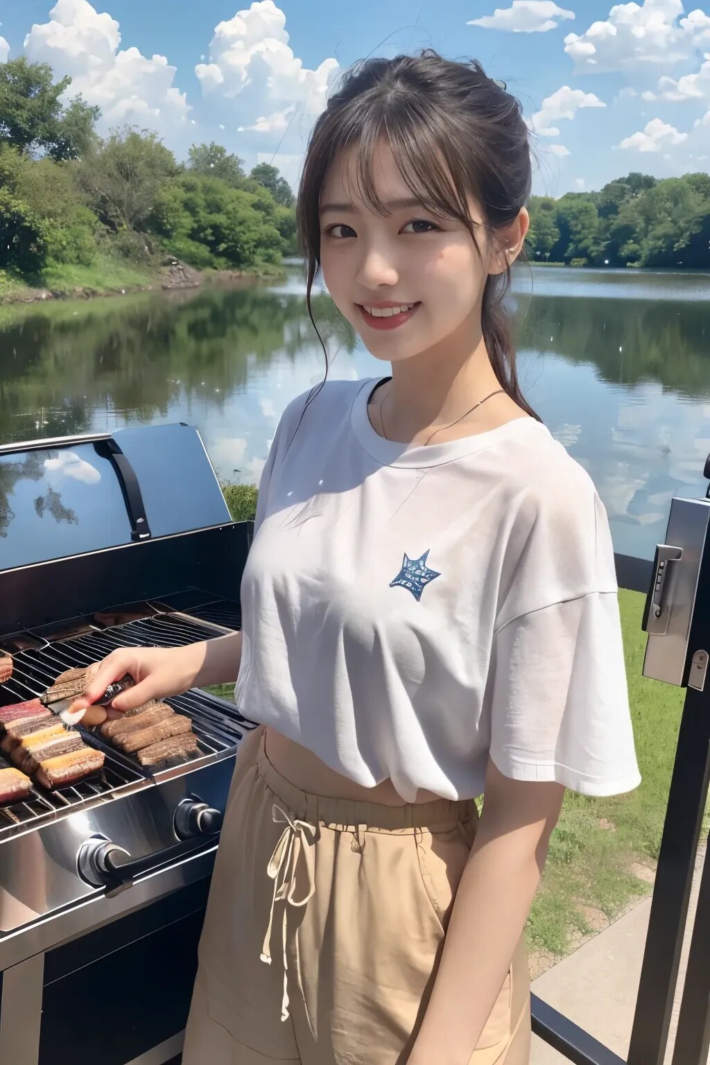 キャンプ女子