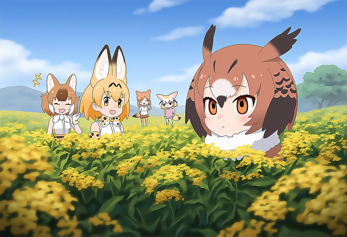 V4フル版　けものフレンズ　菜の花畑