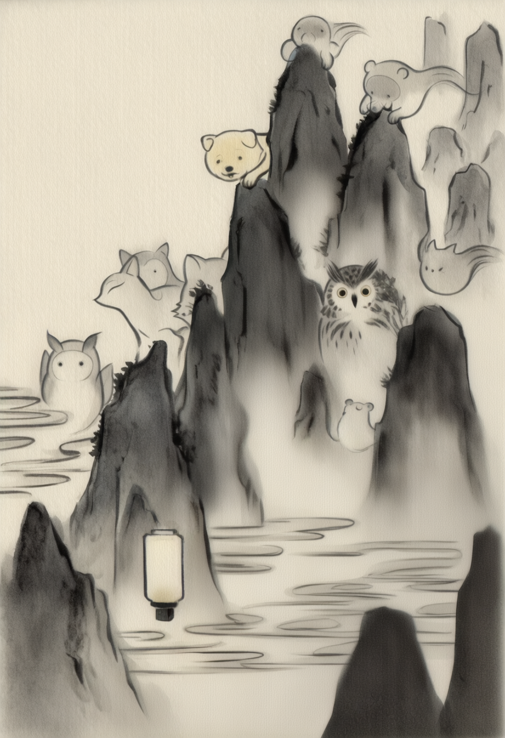 山の化け物たち