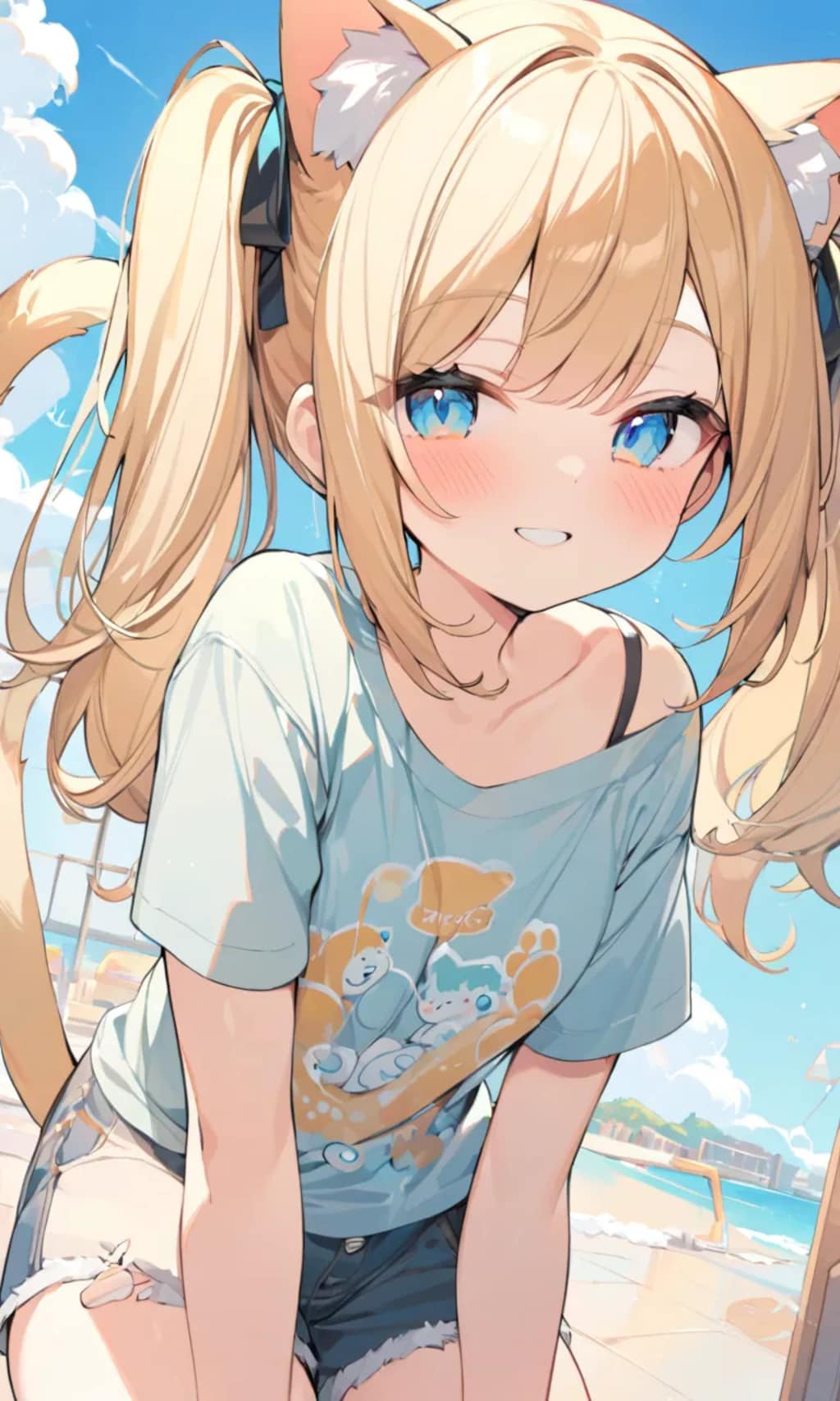 こるり「夏服でロリポップキャンディ」まや「私可愛いか」