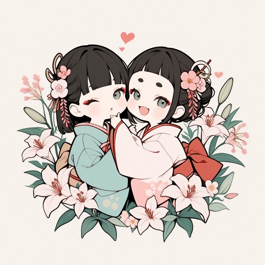 百合ですわ・姫麿ぱっつん