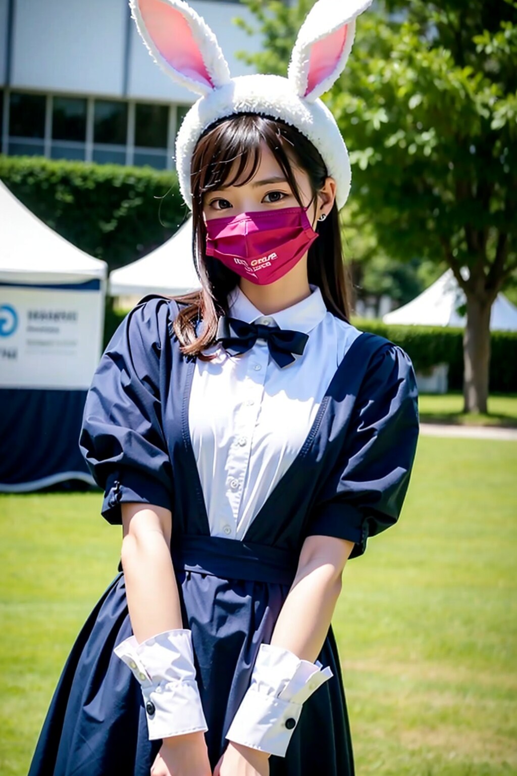 可愛いから暑くても我慢です