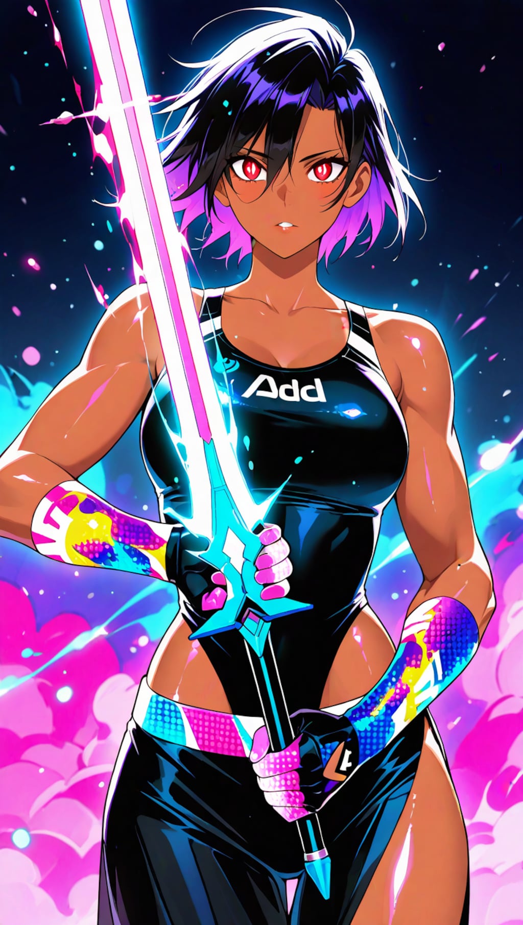 90年代アニメ調イラスト