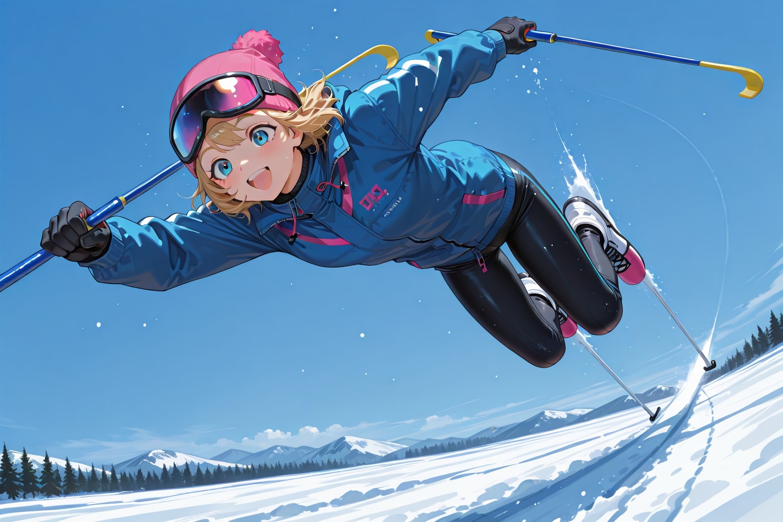 メチャクチャ楽しそうな謎ウィンタースポーツ | の人気AIイラスト・グラビア