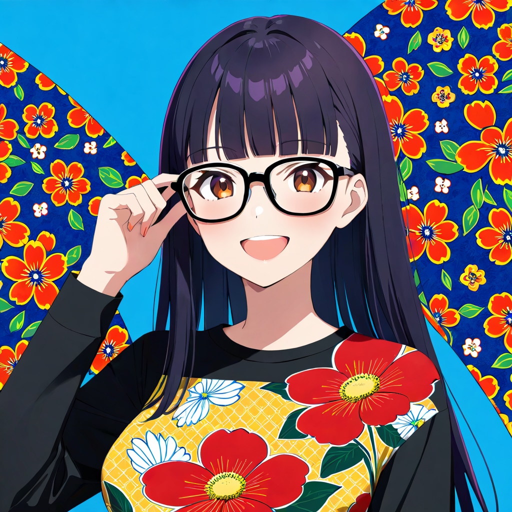 キテンゲ[花柄]×Ｔシャツ