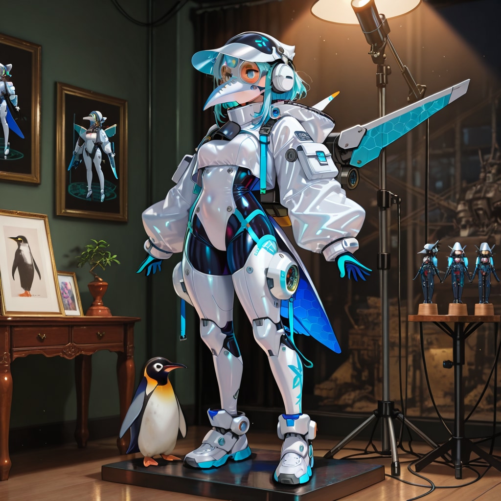 空飛びたいペンギン娘 | の人気AIイラスト・グラビア