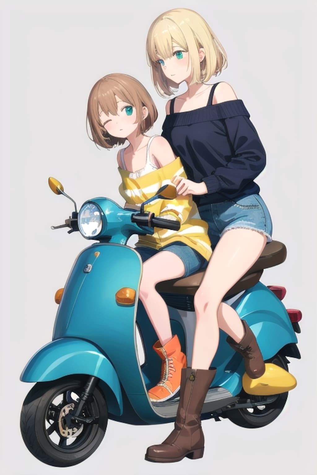 スクーターと彼女