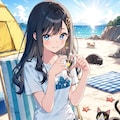 今回のキャンプは猫と海へ 2枚目