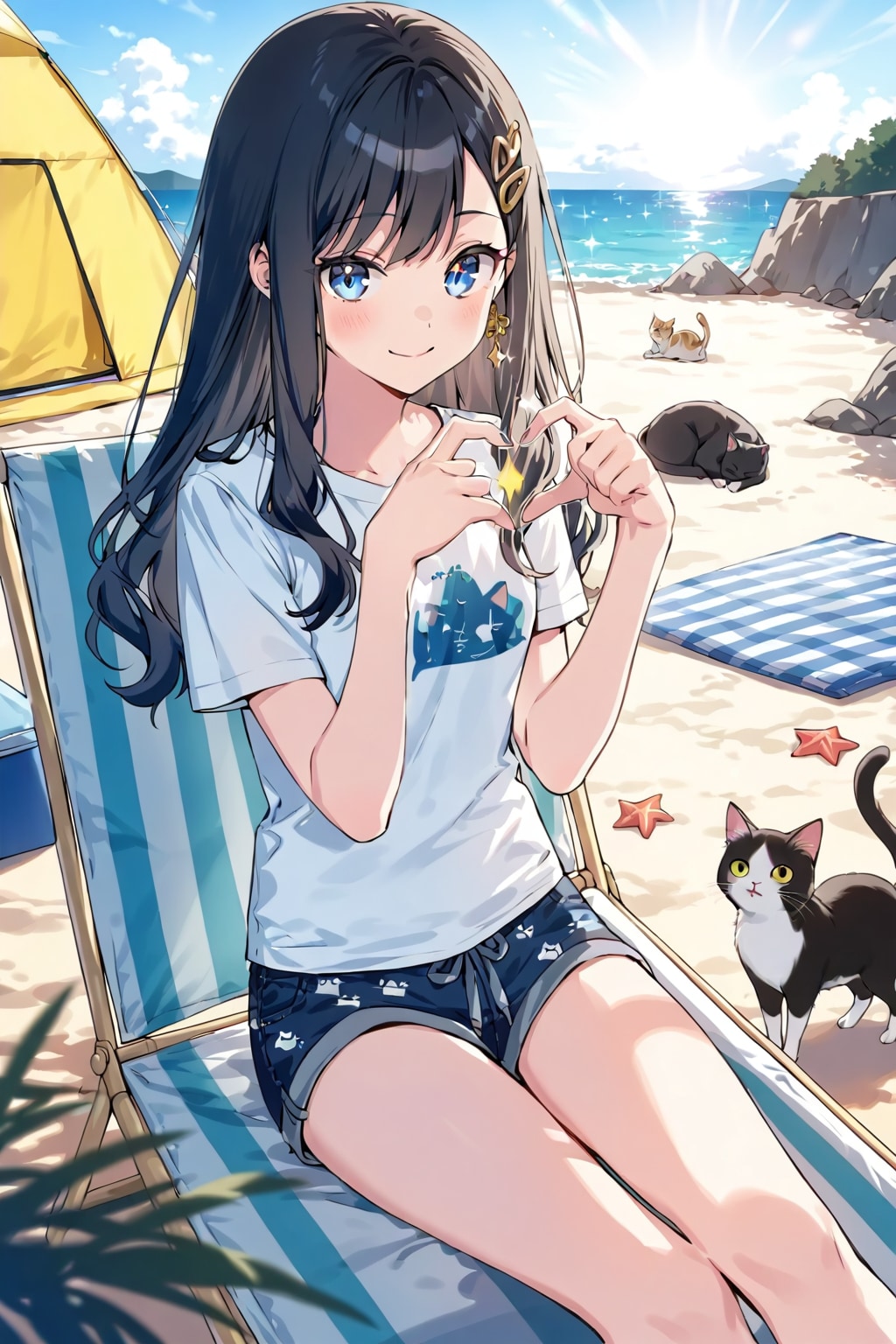 今回のキャンプは猫と海へ